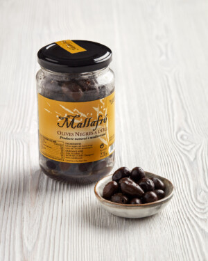 olivas negras de Aragón al aceite de oliva