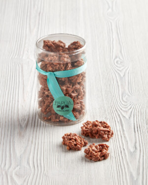 ROCAS DE CHOCOLATE Y ALMENDRAS CON LECHE